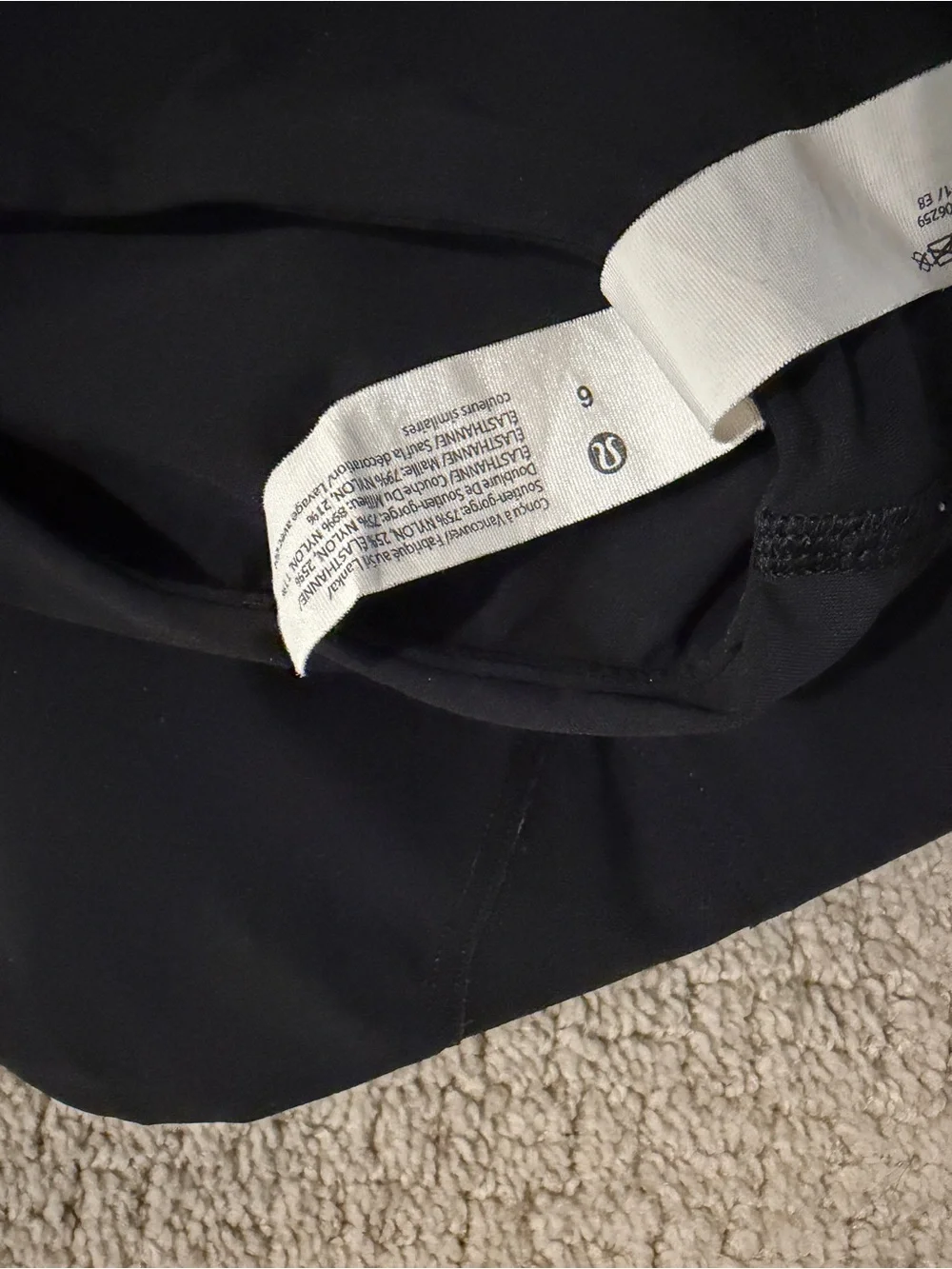 lululemon athletica Black Seamless High-Waist Brief